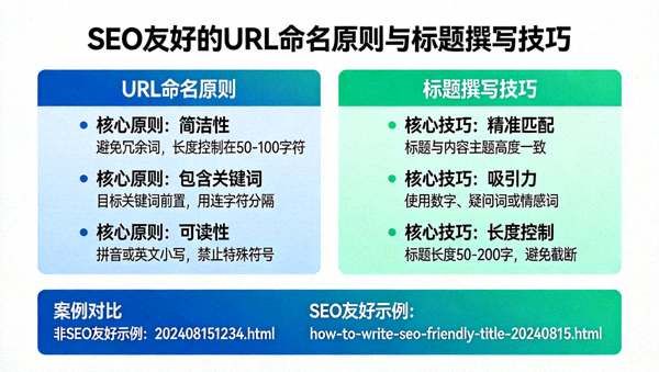 讲解SEO友好的URL命名原则和标题撰写技巧课程示意图