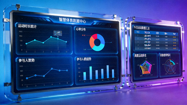 智慧体育数据可视化大屏系统与统计报表看板